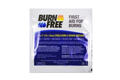 BurnFree 4x4 Sterile Burn and Wound Dressing